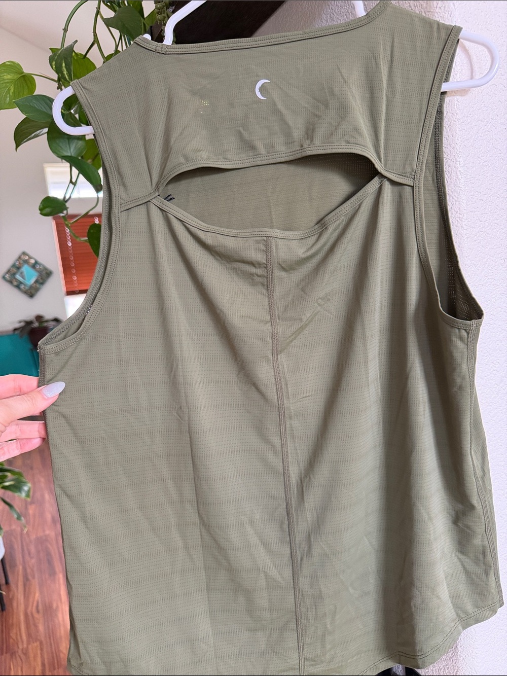 ZYIA Olive Tank Top in Light Olive - Picture 2 of 5